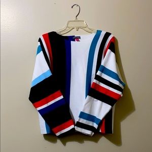 Vince Camuto Colorblock Stripe Dolman Sweater